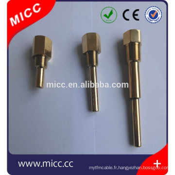 MICC petit et mince paroi en laiton tube en laiton tube de protection thermowell